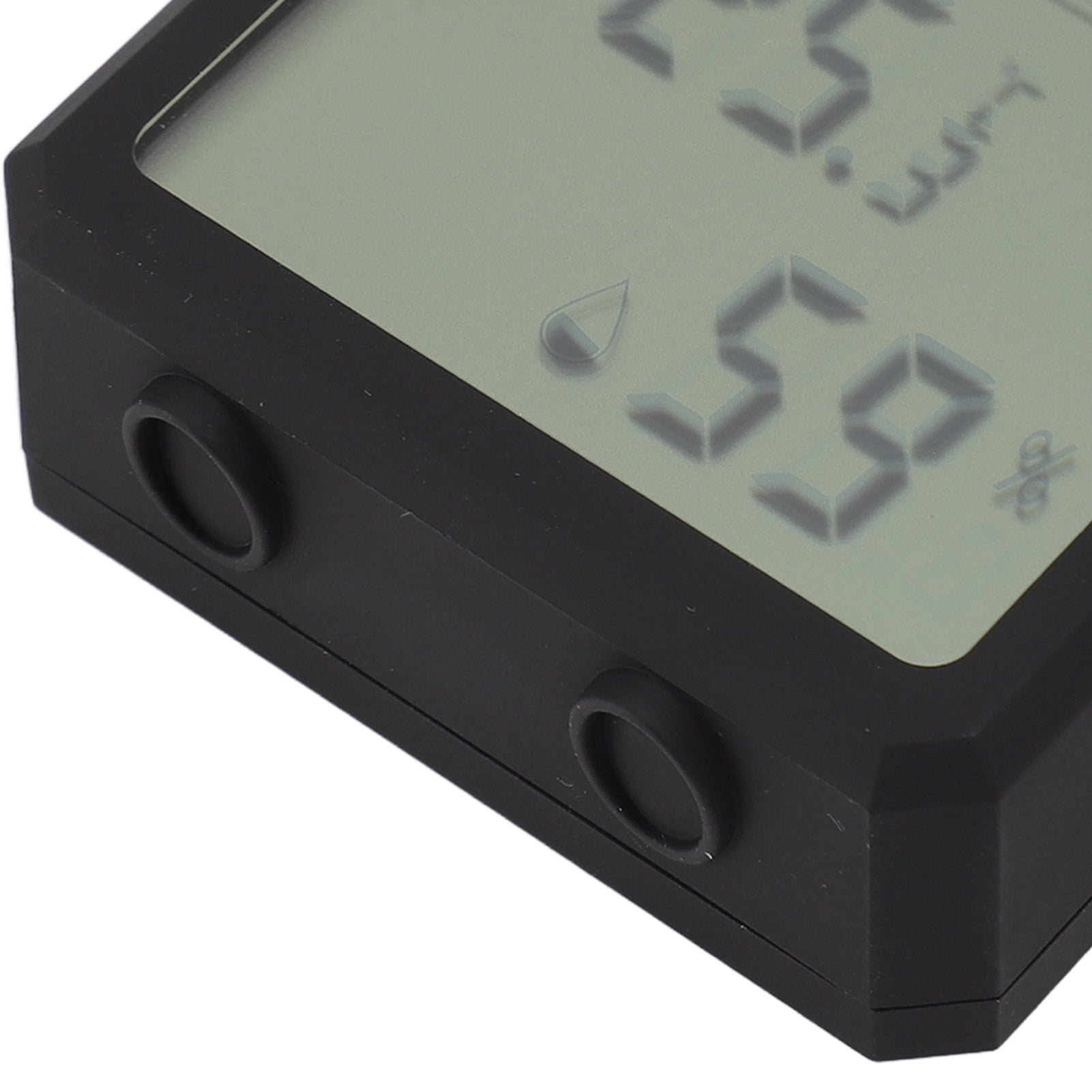 LAZIOEGR Temperature Humidity Meter LCD Display WiFi Alarm Voice Support Digital Hygrometer Thermometer for Indoor Black (3.15 in / 8 cm)