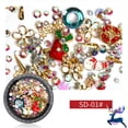 thumbnail image 1 of Iumwxz Santa Claus Snowflake Gift Alloy Pearl Mixed Nail Rhinestone, 1 of 2