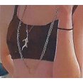 thumbnail image 4 of Collar de corazón a juego con colgante de ala de dragón, gargantilla gótica genial, regalo de amistad para parejas, para mujeres y hombres, 2 unidades, 4 of 5