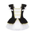 thumbnail image 3 of iiniim Robe Tutu de Ballet à Manches à Volants pour Filles Justaucorps Costumes de Danse de Noël Halloween Robe Noire 6, 3 of 8