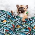 thumbnail image 3 of Yiaed Colorful Fishing Baits Print Dog Blankets-Cat Blanket Washable for Couch Protection,Puppy Blanket, Soft Plush Reversible Throw Furniture Protector-Medium, 3 of 8
