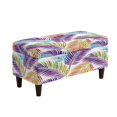 thumbnail image 2 of Jiueut Tropical Palm Leaves Pattern Stretch Small Ottoman Cover Rectangle, Ottoman Cover Rectangular for Folding Storage Stool, Washable Removable Ottoman Slipcovers with Elastic Bottom, M, 2 of 7