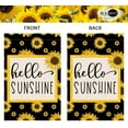thumbnail image 5 of Summer Sunflower Garden Flag Hello Sunshine 12x18 Vertical Double Sided Spring Floral Holiday Outside Decorations Burlap Yard Flag BW339, 5 of 6
