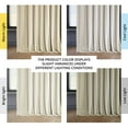 thumbnail image 4 of Half Price Drapes Au Lait Creme Extra Wide Plush Velvet Room Darkening Curtains (1 Panel), 100W X 120L, 4 of 12