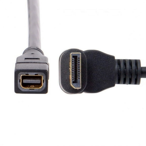 Chenyang CY Up Angled DP DisplayPort 90 Degree to Mini DP DisplayPort Female Cable for Displays Monitors Cable
