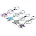 thumbnail image 3 of Crystal Stone Turtle Pendant Car Keychains for Ladies Men Bag Keyrings Buckle, 3 of 6