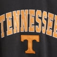 thumbnail image 5 of Men's Colosseum Charcoal Tennessee Volunteers Arch & Logo Crew Neck Sweatshirt, 5 of 5