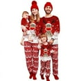 thumbnail image 3 of Christmas Pajama set Family Nightwear Women Men Child Santa Claus Printed Long Sleeved Trousers Christmas Home Clothes, 3 of 4