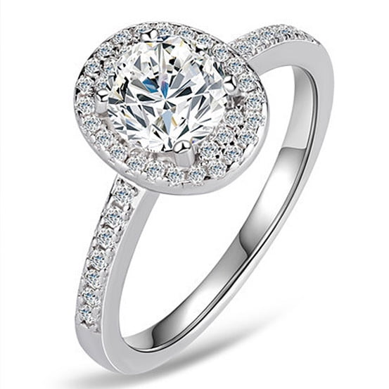 1 Carat Moissanite Wedding Rings for Women Diamond Promise Ring Womens Moissanite Rings Diamond Ring Sterling Silver Moissanite Ring Engagement Ring Moissanite