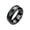 black, variant on Noothes Smart Temperature Change Color Ring Stainless Steel Temperature Ring for Couples Anniversary Valentine's Day Gift