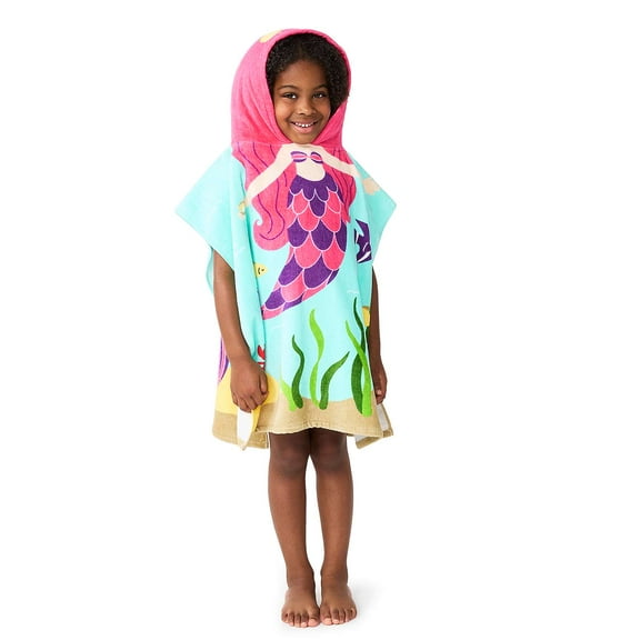Mermaid Hooded Towel Poncho by The Big One Kids