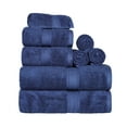 thumbnail image 2 of Premium Egyptian Cotton Highly Absorbent Assorted 8-Piece Plush Towel Set - 30" x 55", 20" x 30", 13" x 13", 2 of 9