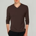 thumbnail image 2 of Men's Slim Fit Lightweight V Neck Long Sleeve T Shirt Casual Layering Top Tee Fashion Pocket T Shirt Pack T Shirts for Men Short Sleeve Men's A Shirt Long Sleeved Tops T Shirts Spandex Men's Tall T, 2 of 4
