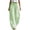 Green, variant on Womens Wide Leg Striped Pants Casual Barrel Loose Drawstring Low Waist Palazzo Harem Pants with Pockets Coffee,L