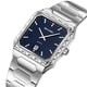 thumbnail image 3 of Reloj de cuarzo para hombre con indicador de fecha – Reloj de pulsera de acero inoxidable para negocios, resistente al agua para uso diario, reloj analógico de moda para la oficina o uso casual., 3 of 6