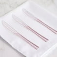 thumbnail image 7 of Efavormart 100 Pcs Blush Glittered Disposable Plastic Knife for Wedding Birthday Party Banquet Events Candy Buffets, 7 of 7