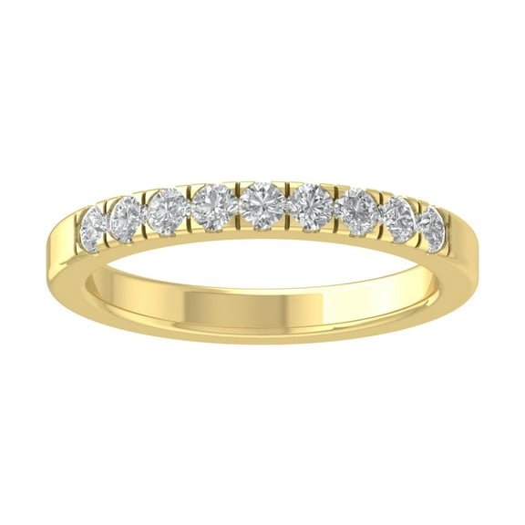 Araiya 10K Yellow Gold Diamond Band Ring (1/2 cttw, I-J Color, I2 Clarity), Size 7.5