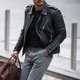 thumbnail image 2 of Chaqueta acolchada de algodón con solapa engrosada para hombre de invierno, abrigo de cuero de color europeo y americano con cremallera, 2 of 5