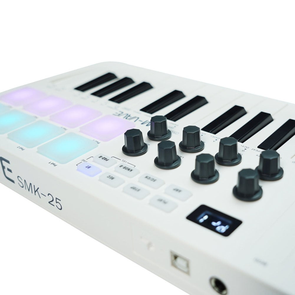 M-Vave Midi 25-Key Usb Midi Keyboard Controller with 8 M-Vave Midi 25-Key Usb Midi Keyboard Controller with 8