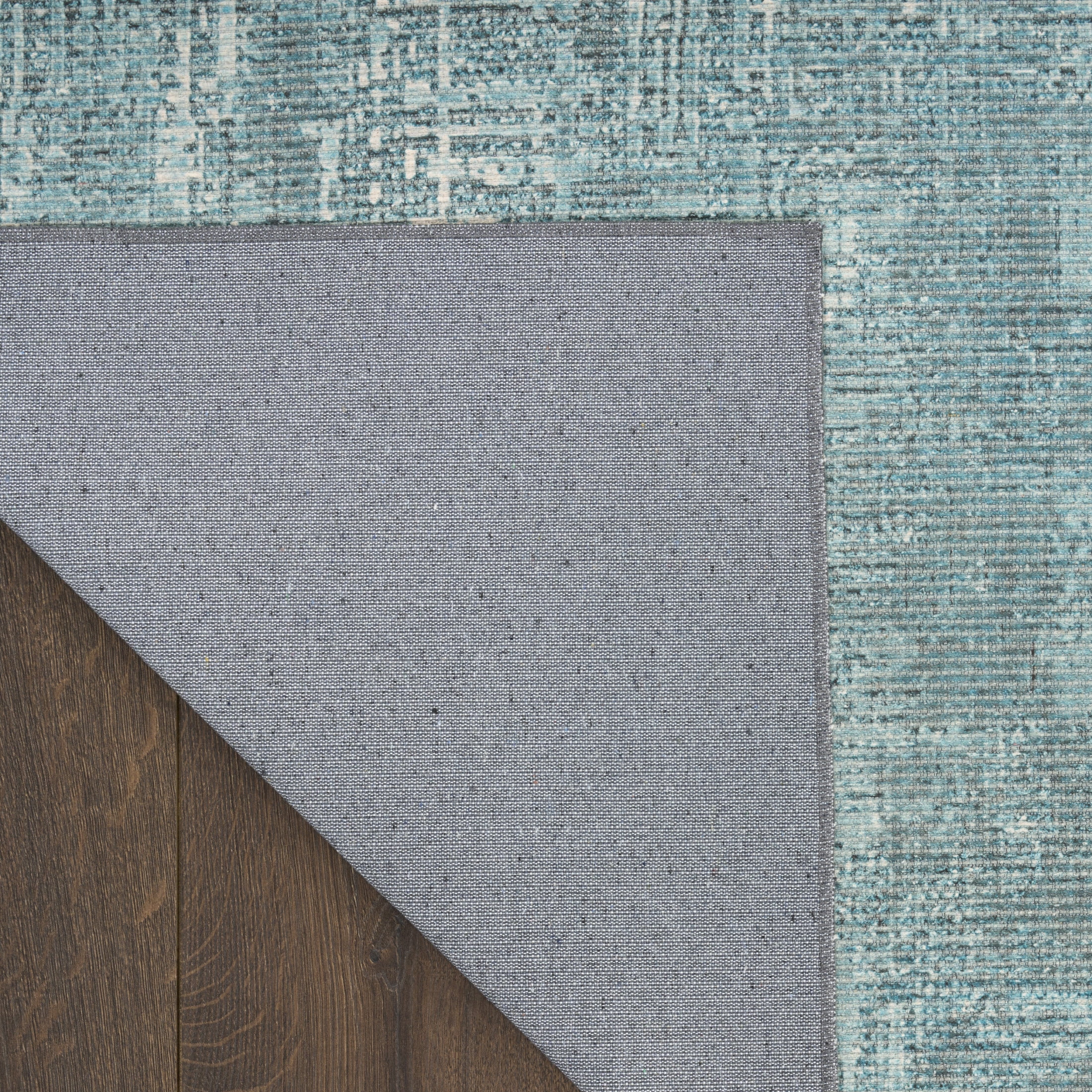 Nourison Botanical Washables 2' x 6' Green Modern Indoor Rug
