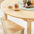 thumbnail image 3 of Guidecraft EdQ Toddler Table- Natural: Round Wooden Activity Table for Kids, 30" Diameter, 18" Height | Kids Desk for Preschool, Daycare & Playroom, 3 of 5