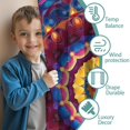 thumbnail image 3 of Blackout Kids Curtains,Colorful Tie Dye Luminous Mandala Pattern Childrens Insulated Curtains Set Of 2,Bedroom Essentials,Toddler Room Decor 52"x84", 3 of 5