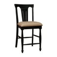 thumbnail image 2 of Furniture of America Cido Country Style Counter Height Dining Chairs - Set of 2, Black Cherry Finish, 2 of 4