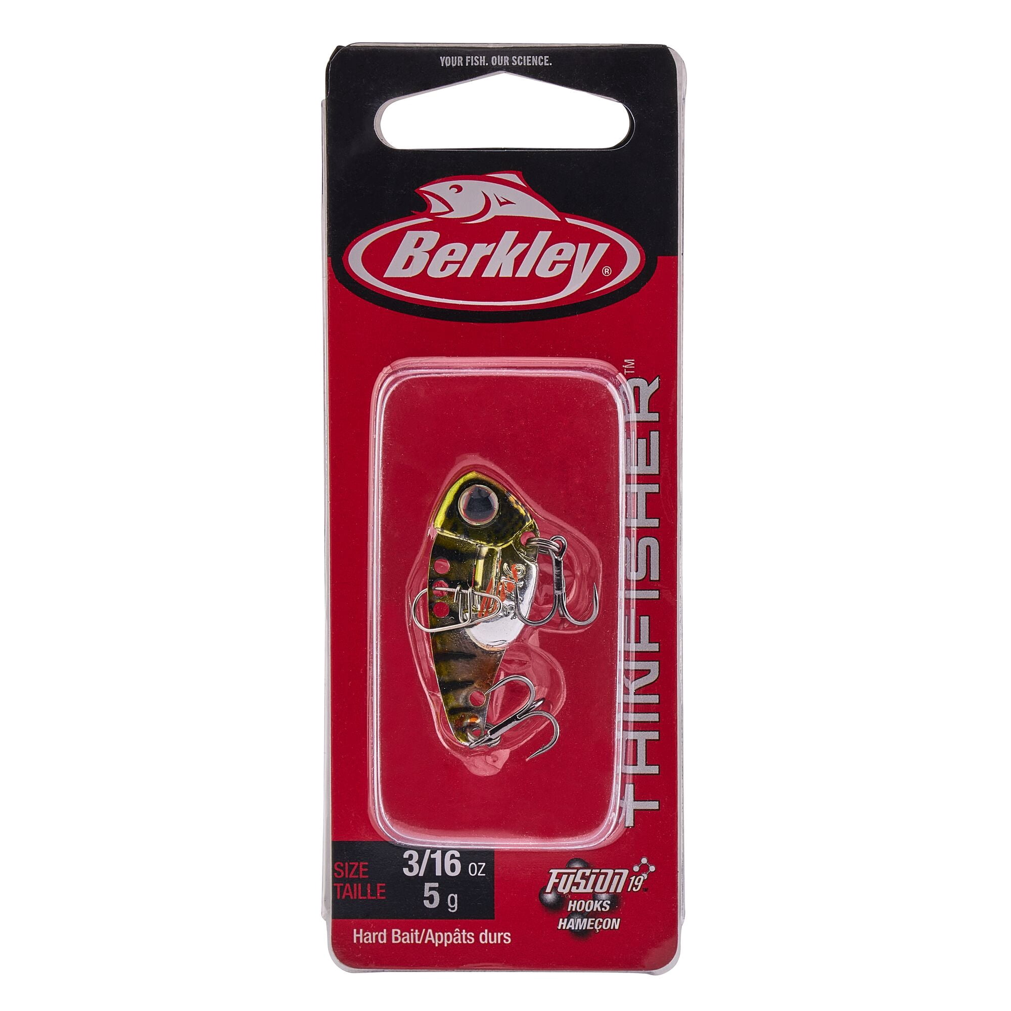 Berkley ThinFisher™, 1.5 in, Blade Baits, Chrome Perch (1 Count)