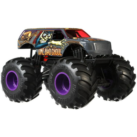 Hot Wheels Monster Trucks 1:24 Scale One Bad Ghoul (Best Nitro Monster Truck)