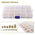 thumbnail image 4 of Chendee 300Pcs Threaded Inserts M2 M2.5 For M3 M5 M6 Insert Nuts Brass Threaded Bushing, 4 of 9