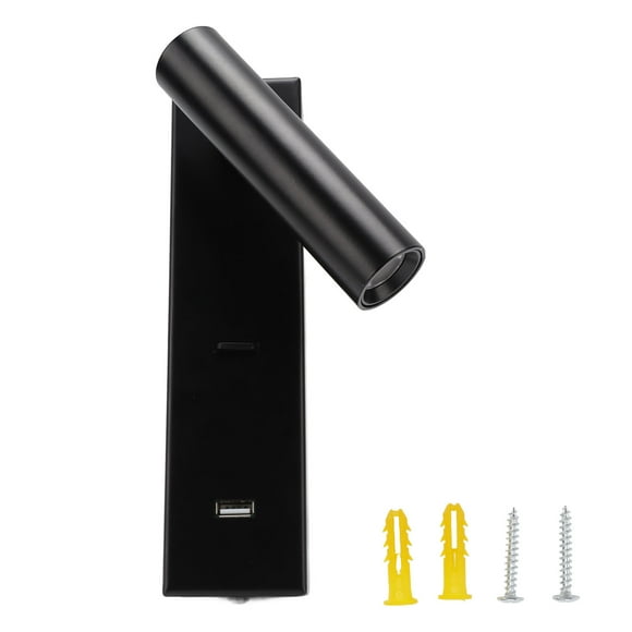 OKJHFD Lampe de Lecture Rechargeable, Lampe de Lecture Murale LED Simple et Élégante avec Interrupteur Port USB pour Chambre Intérieure 100240V