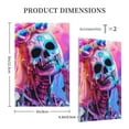 thumbnail image 3 of Disketp Neon Skull With Milkshake Decorator Light Switch or Receptacle Outlet Wall Plate Decorator Wall Plate Child Safe Outlet Cover-Style V, 3 of 6