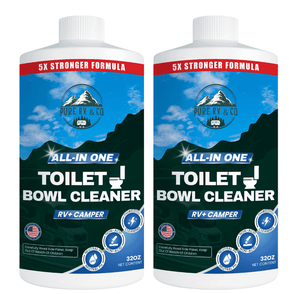 Pure RV Toilet Cleaner with Squirt Top, Septic Safe, 32oz (2 Pack)