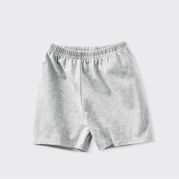 Juslio Girls Kids Elastic Waist Breathable Cotton Shorts Loose Casual Shorts Sizes 1
