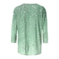 thumbnail image 4 of 3/4 Sleeve Tops for Women Summer Sale Women's Fashion Round-Neck Short Sleeved Printed Pullover Dress, 4 of 5