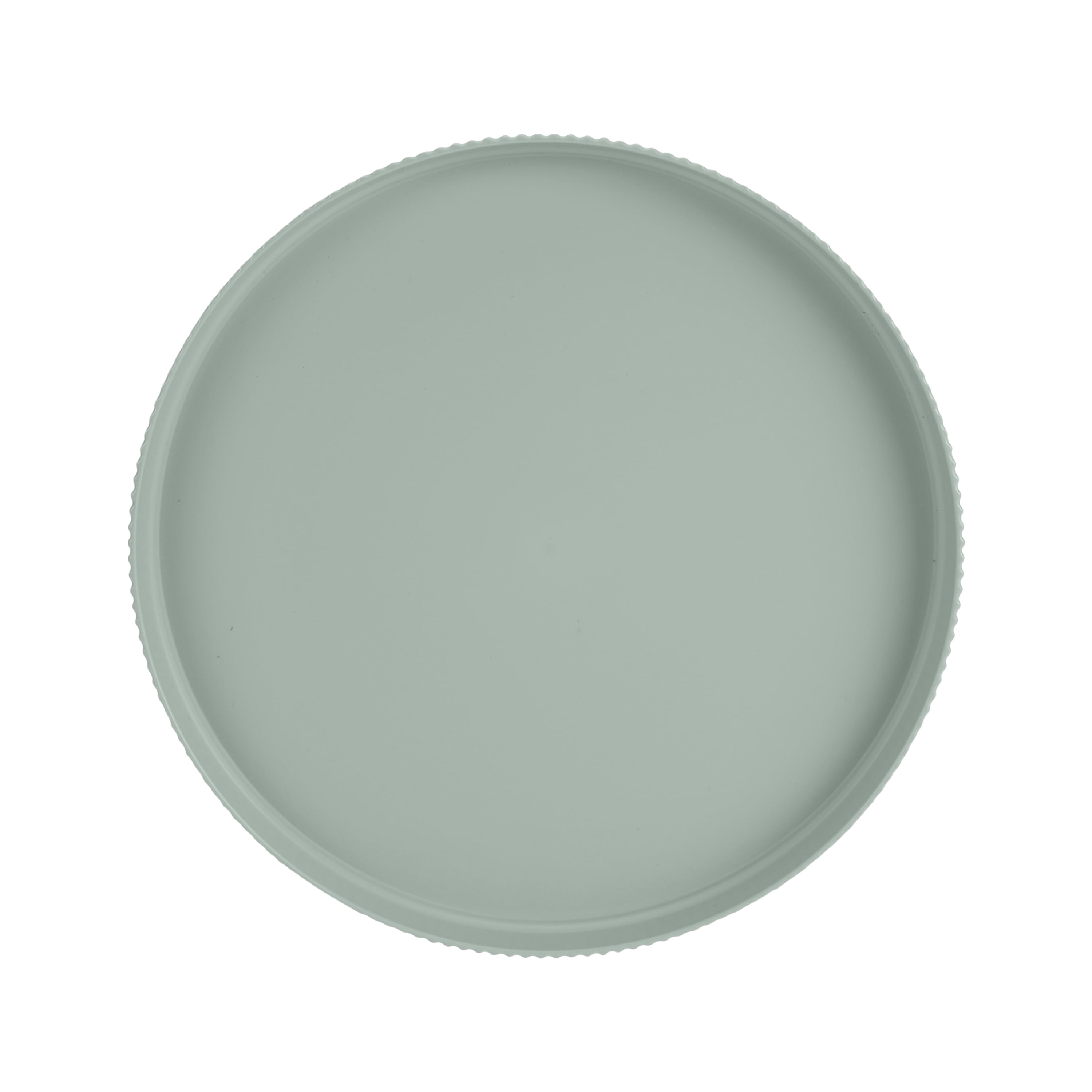 (3 pack) Mainstays Eco-Friendly Recycled Plastic Dinner Plate, Soft Sea Green, 10"