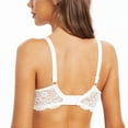thumbnail image 3 of MELENECA Women's Full Coverage No Padding Plus Size Lace Underwire Bra White 36D, 3 of 5