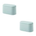 thumbnail image 3 of Ruiboury Portable And Versatile Trash Bin Lightweight For Any Occasion Plastic Portable Table Waste Dustbin Plastic Desktop light blue 2Set, 3 of 6