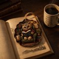 thumbnail image 4 of Reading Animal Christmas Hanging Ornament, Style F, Holiday Tree Decoration for Book Lovers, 4 of 8
