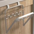 thumbnail image 5 of Trash Bag Holder Hangable Bracket for Garbage Pouch Metal Garbage Pouch Holder for Kitchen Doors Fol, 5 of 5