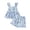 Blue*, variant on OSOLU Children Girls Outfits Casual Embroidered Cherry Vest with High Waist Loose Fit Denim Shorts 2 Piece Summer Classic Versatile Clothing Sets