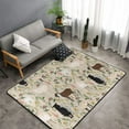 thumbnail image 2 of Area Rugs For Living Room Decor - Painted Cute Goat Flower Anti Slip Throw Washable Rugs 3x5 For Bedroom, Soft Indoor Carpet For Bedroom Living Room 60x39In, 2 of 5