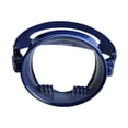 thumbnail image 2 of Máscara de buceo de una sola lente, gafas de natación, lentes transparentes a prueba de fugas, gafas profesionales antivaho de forma ovalada para bajo Azul oscuro, 2 of 8