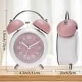 thumbnail image 5 of Unique Bargains Old Fashioned Circle Loud Alarm Clock Pink, 5 of 5