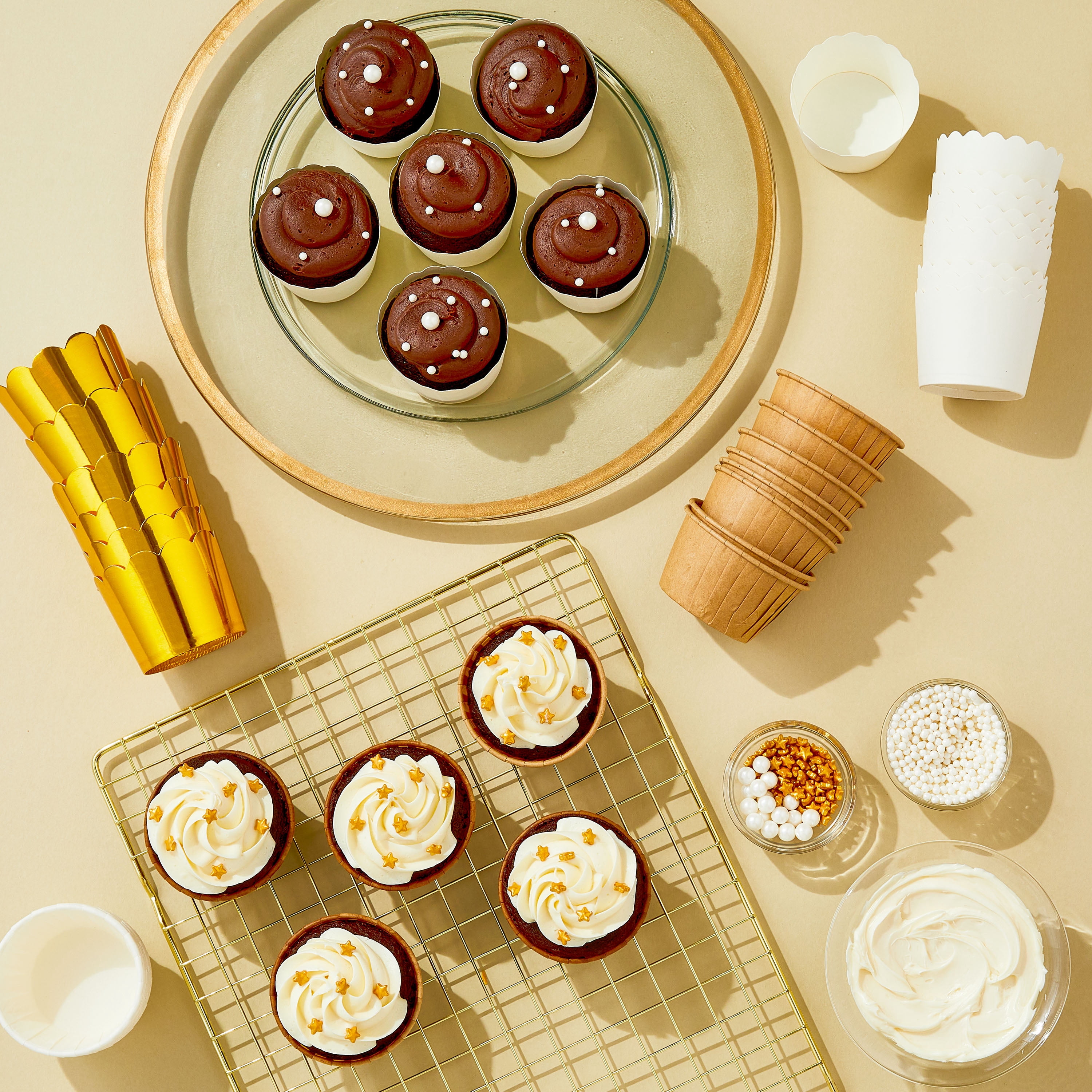 (4 pack) White Baking Cups, 24 Count, by Way To Celebrate