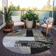 thumbnail image 6 of Addison Rugs Chantille Indoor/Outdoor Transitional Rectangles Black Washable Round Rug, 8' x 8', 6 of 6