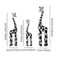 thumbnail image 2 of Wooden Giraffe Sculpture Creative Crafts Animal Figurine for Home Office Decor White Black Multi, 2 of 3