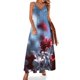 thumbnail image 1 of Vestido sin mangas de rosas, vestido de fiesta de noche, elegante, de lujo, ropa de verano de celebridades para mujeres, vestidos de fiesta para mujeres, 1 of 7