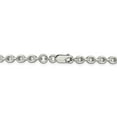 thumbnail image 3 of Solid 925 Sterling Silver 4.5mm Cable Chain Necklace - with Secure Lobster Lock Clasp 20", 3 of 6