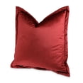 thumbnail image 2 of Michael Amini Conner 20" Velvet Throw Pillow - Sangria in Set of 2, 2 of 4